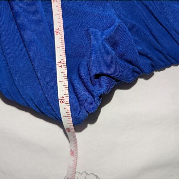 J. CREW Cobalt Blue Flowy Dress Plus Size 16 - Picture 10 of 12